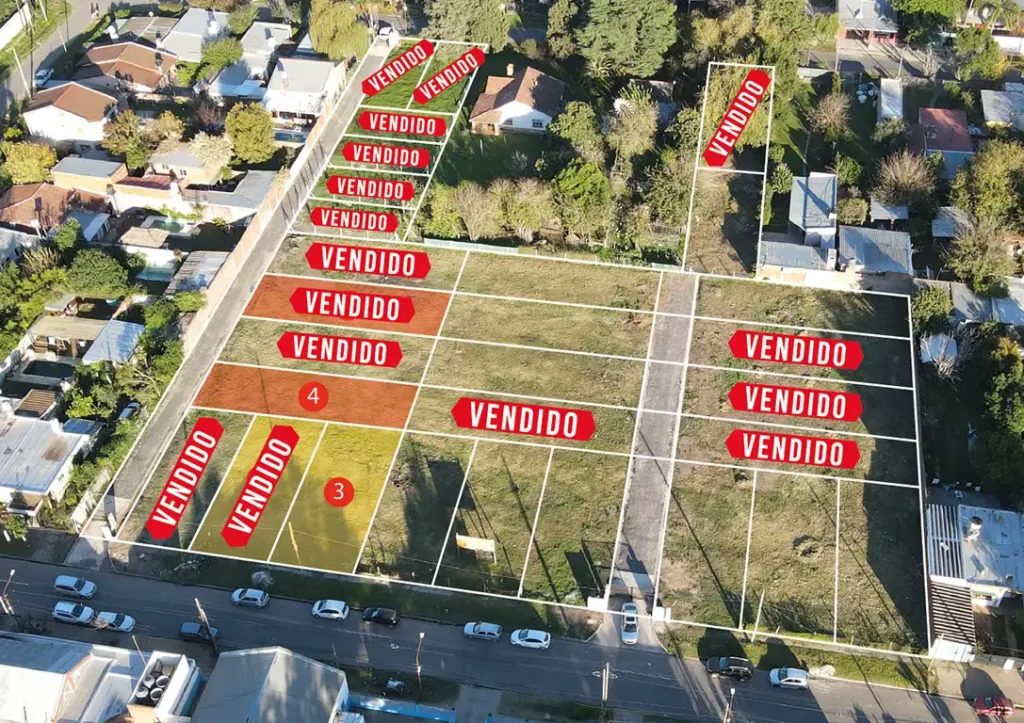 Loteo Los Nogales en el centro de Jose C. Paz Plano marzo 2026